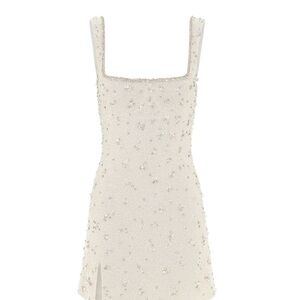 $1650 *AVAILABLE JULY* Clio Peppiatt Bridal Crystal Mini Dress Size: Medium